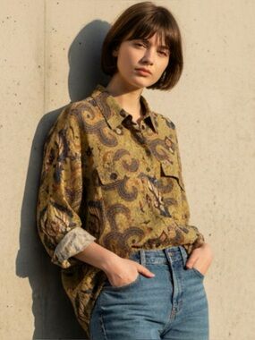 Zara PJ Printed Top